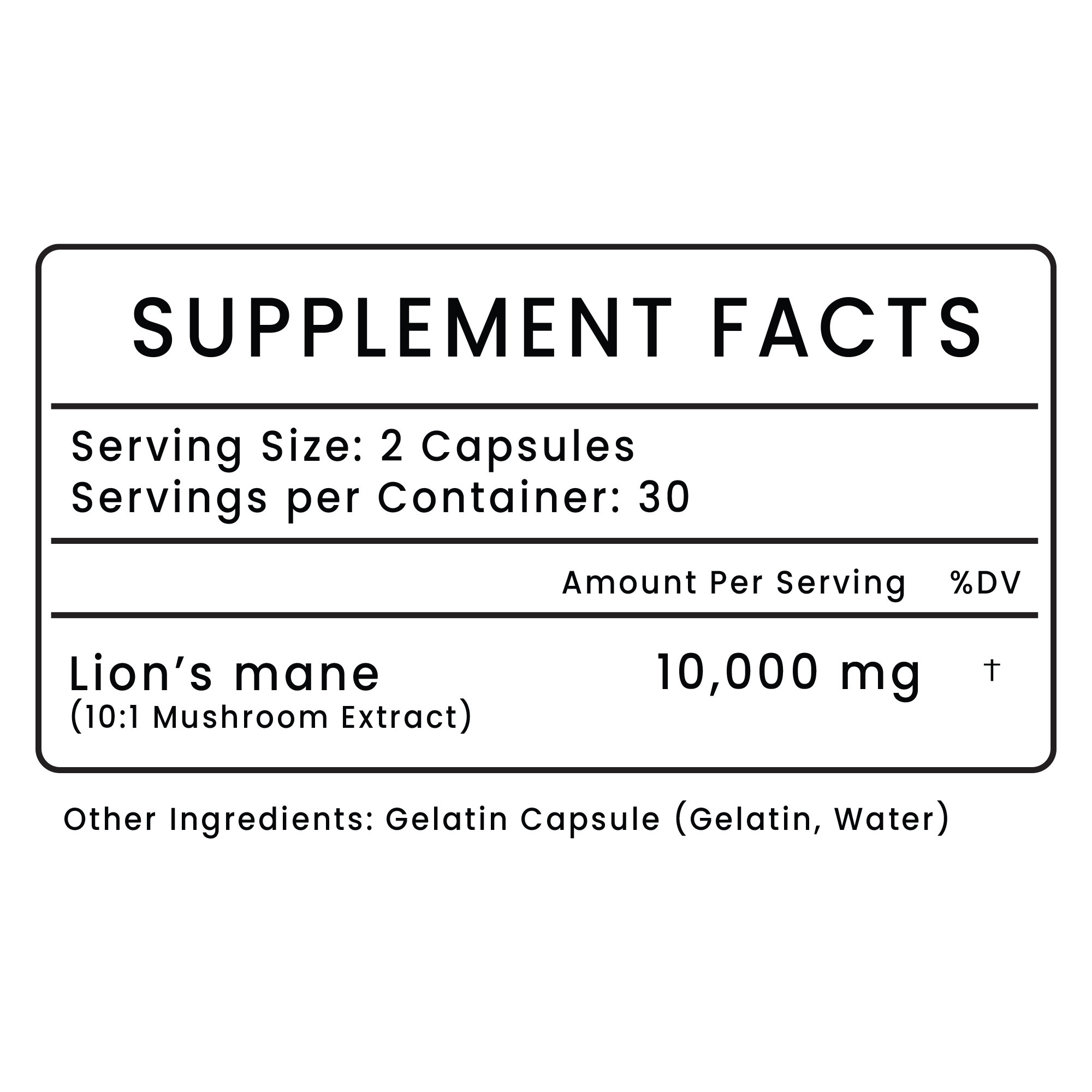 Lions Mane 10:1 Extract